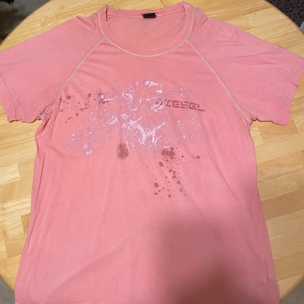 Pink diesel t shirt